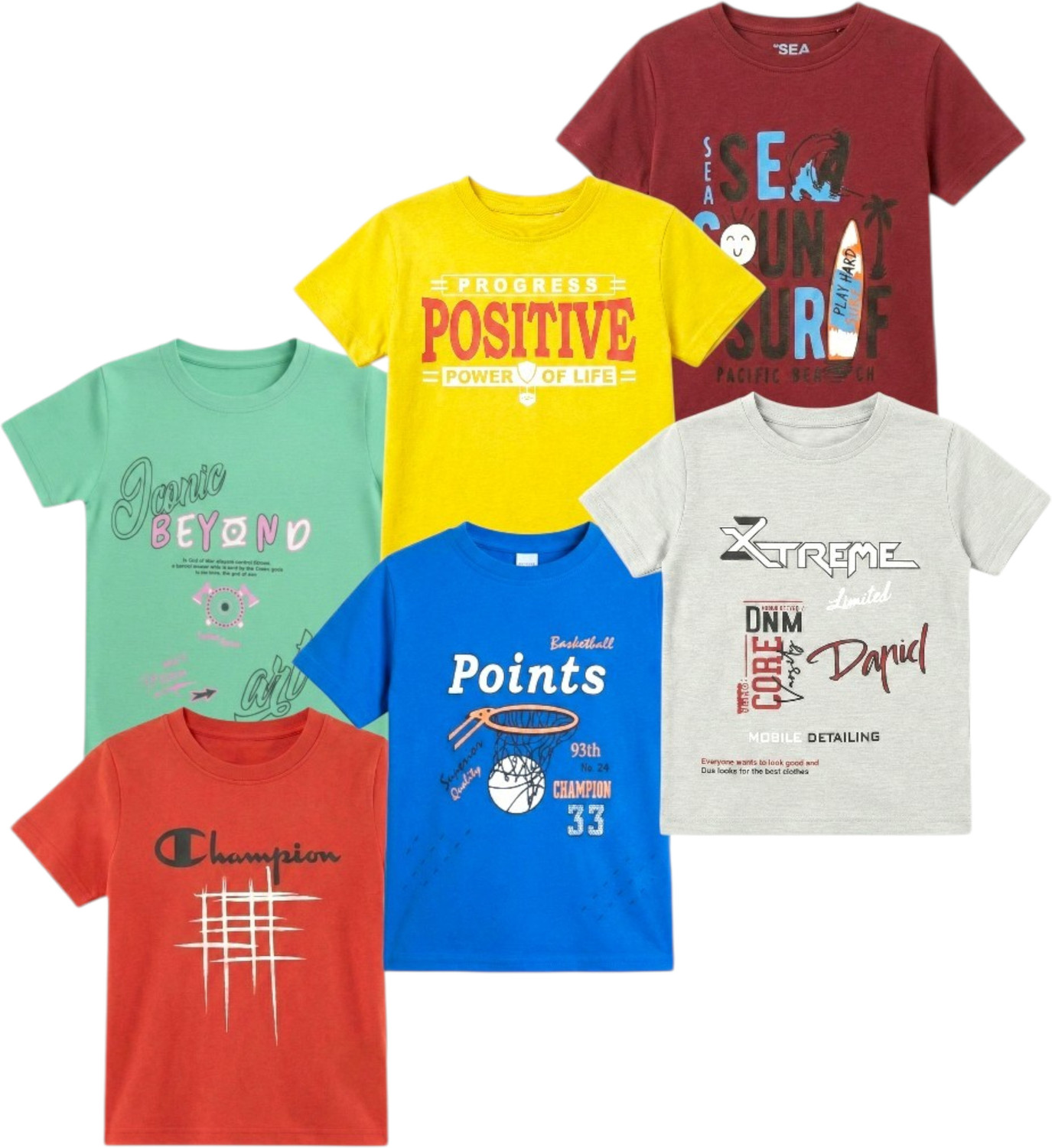 Image of DIAMOND EXPORTER Baby Boys & Baby Girls Printed Cotton Blend Regular T Shirt