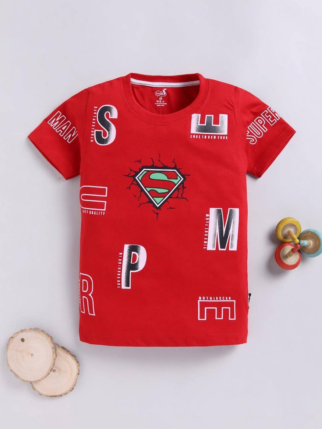 Appleeye Boys & Girls Printed Cotton Blend Regular T Shirt