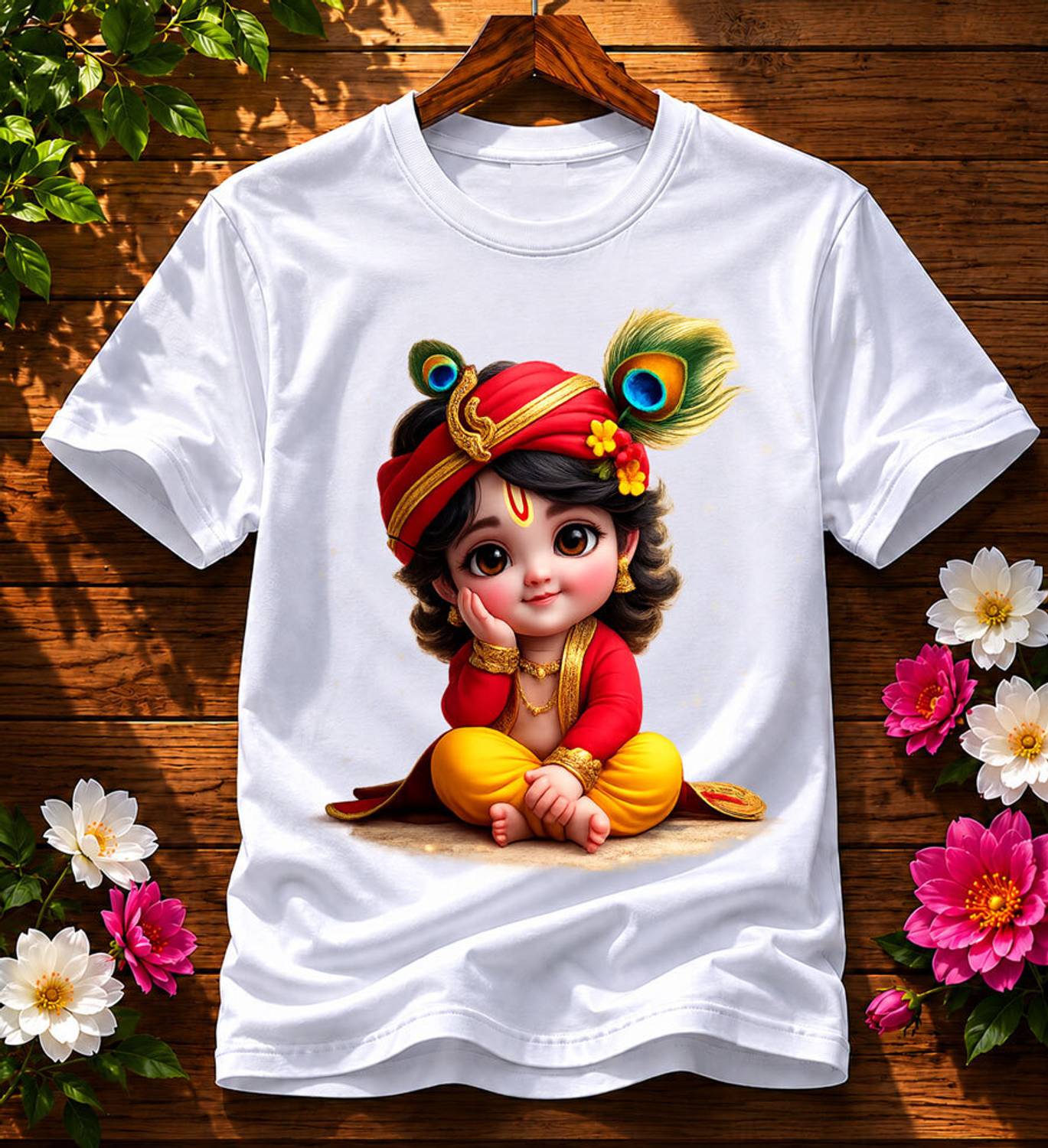 PrintProNew Boys & Girls Printed Cotton Blend Regular T Shirt