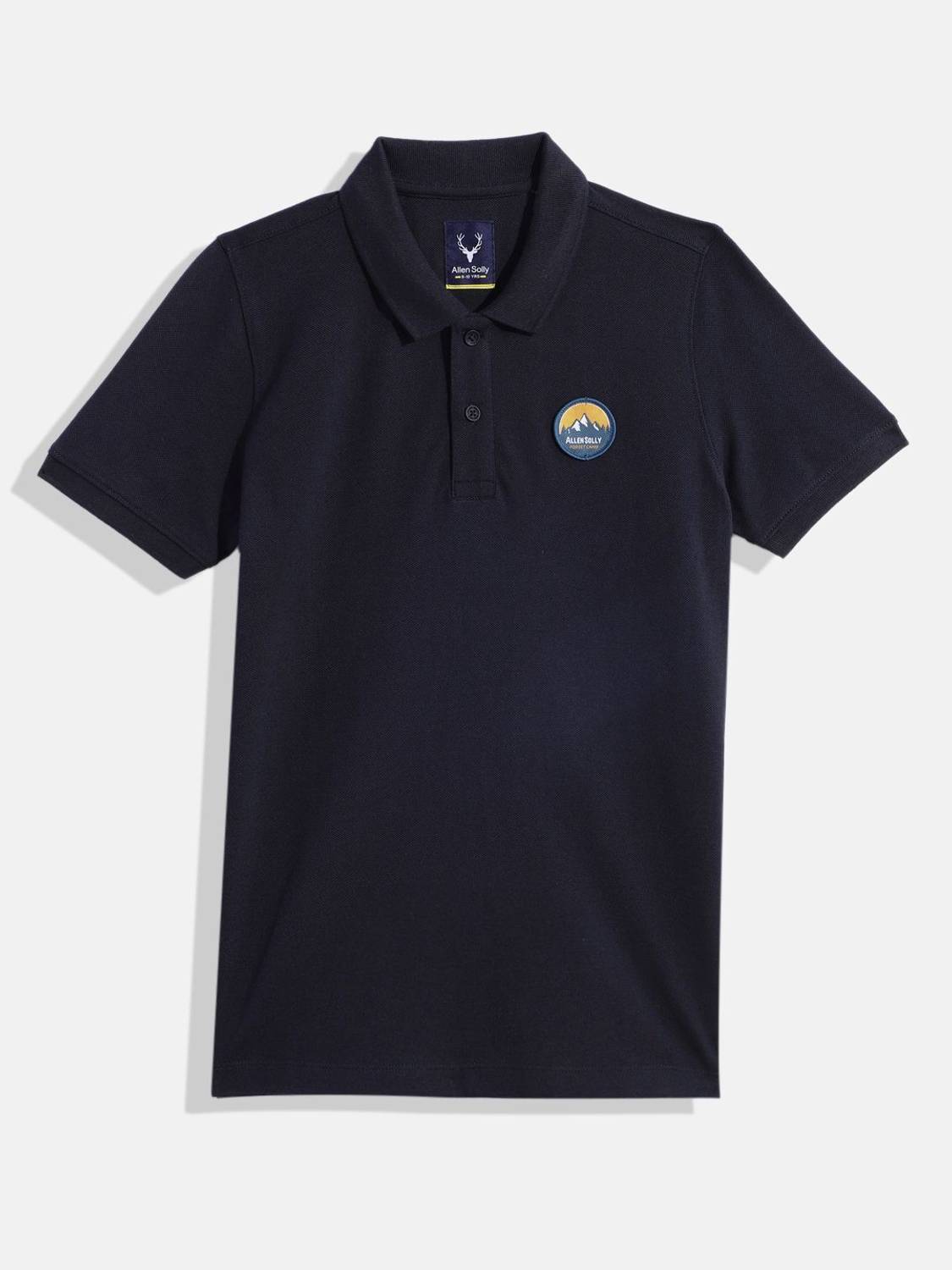 Allen Solly Boys Solid Cotton Blend Regular T Shirt