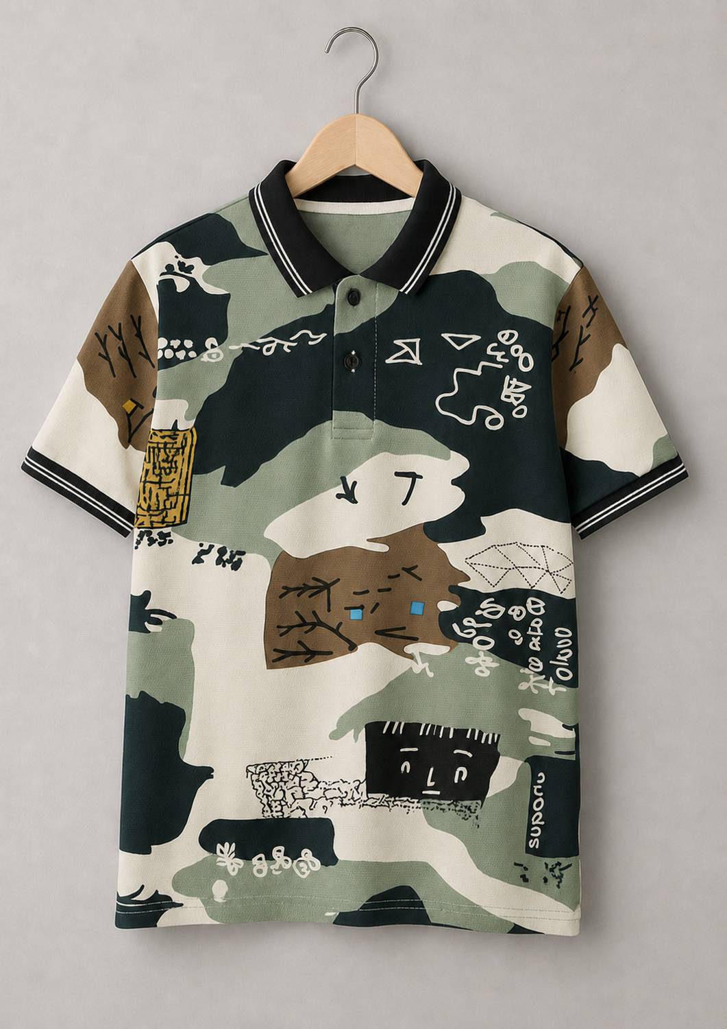 ALANTA Boys & Girls Printed Cotton Blend Regular T Shirt