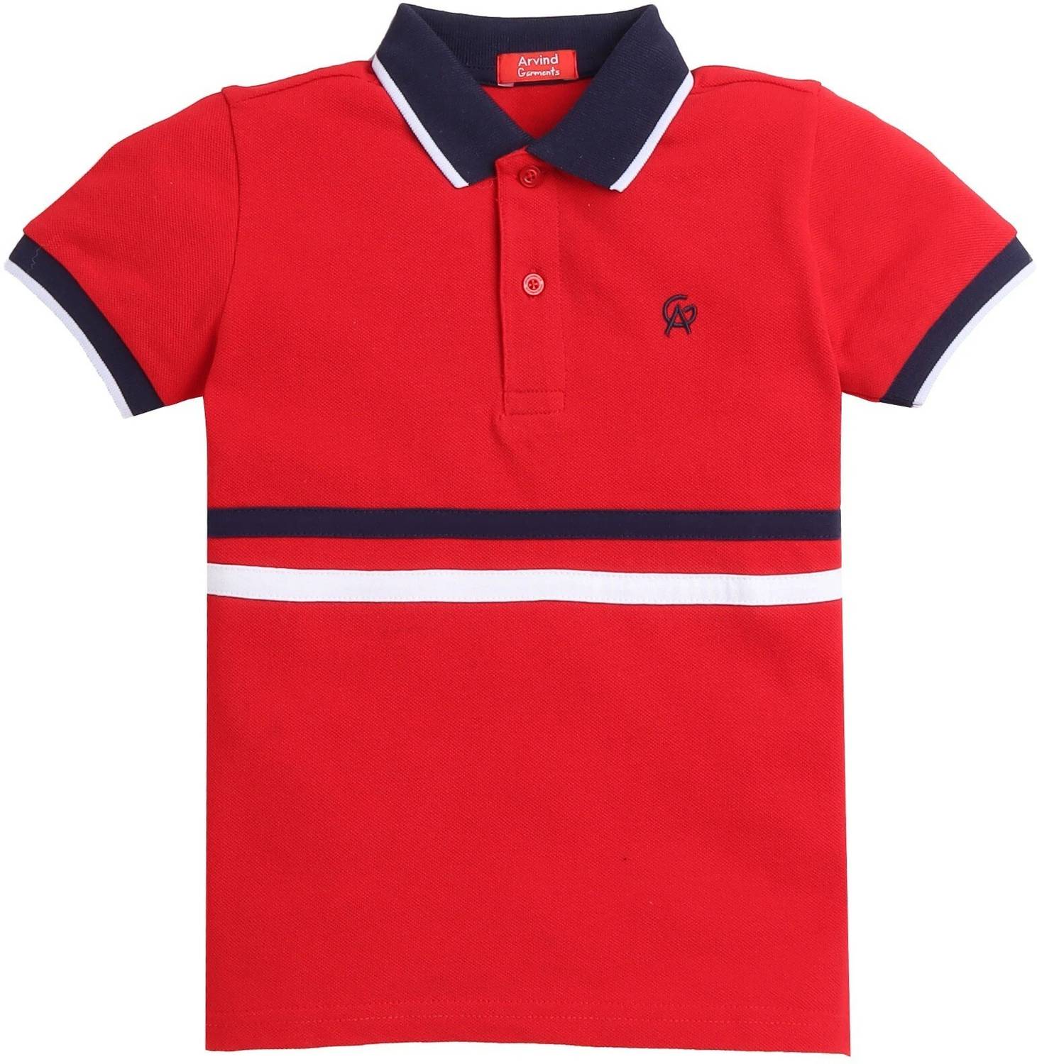 Arvind Garments Baby Boys Solid Pure Cotton Regular T Shirt