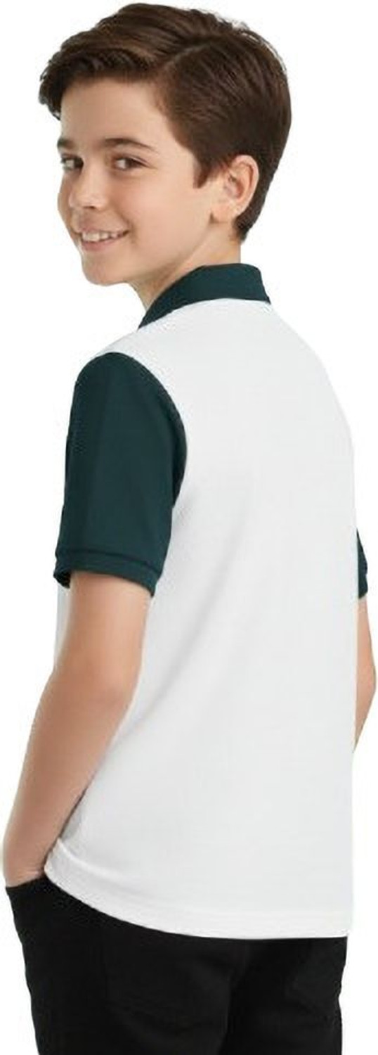 Image of Try This Boys Self Design Cotton Blend Regular T Shirt