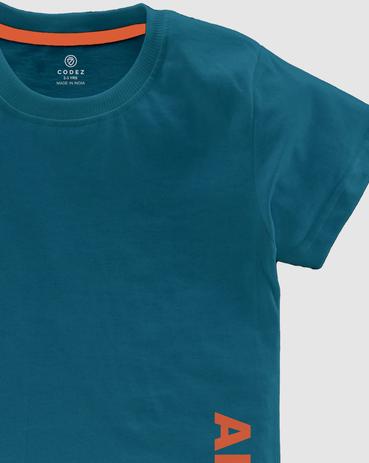 Image of Codez Boys Printed Cotton Blend Regular T Shirt