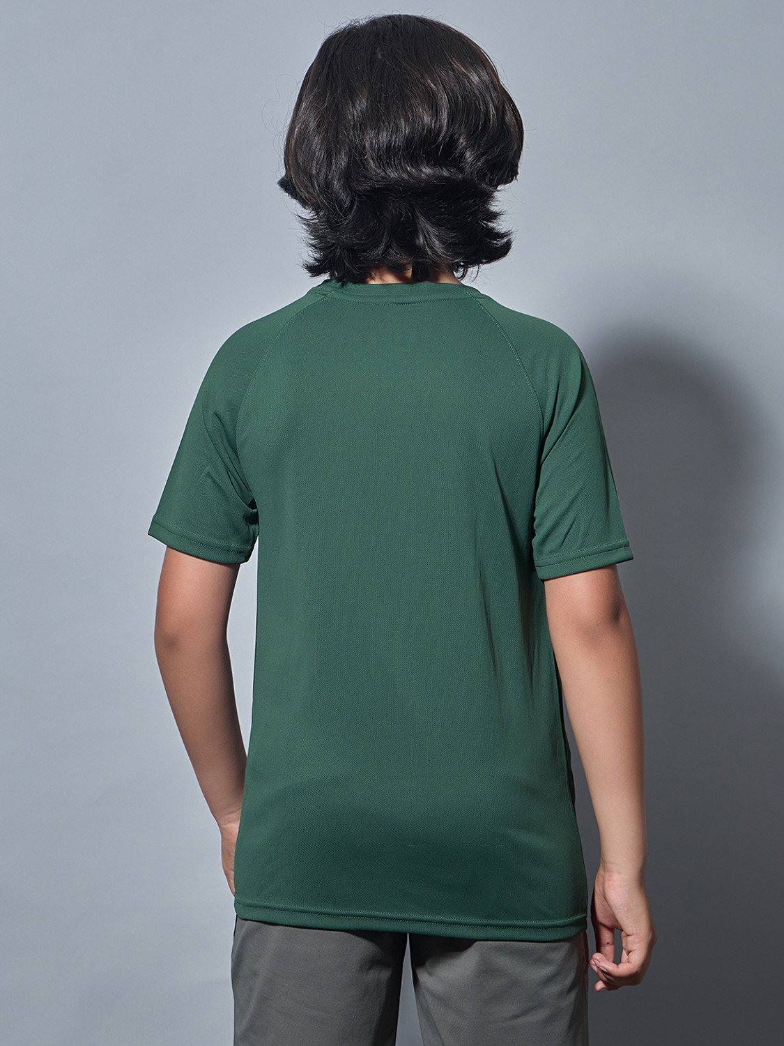 Image of TECHNOSPORT Boys Graphic Print Polyester Slim T Shirt