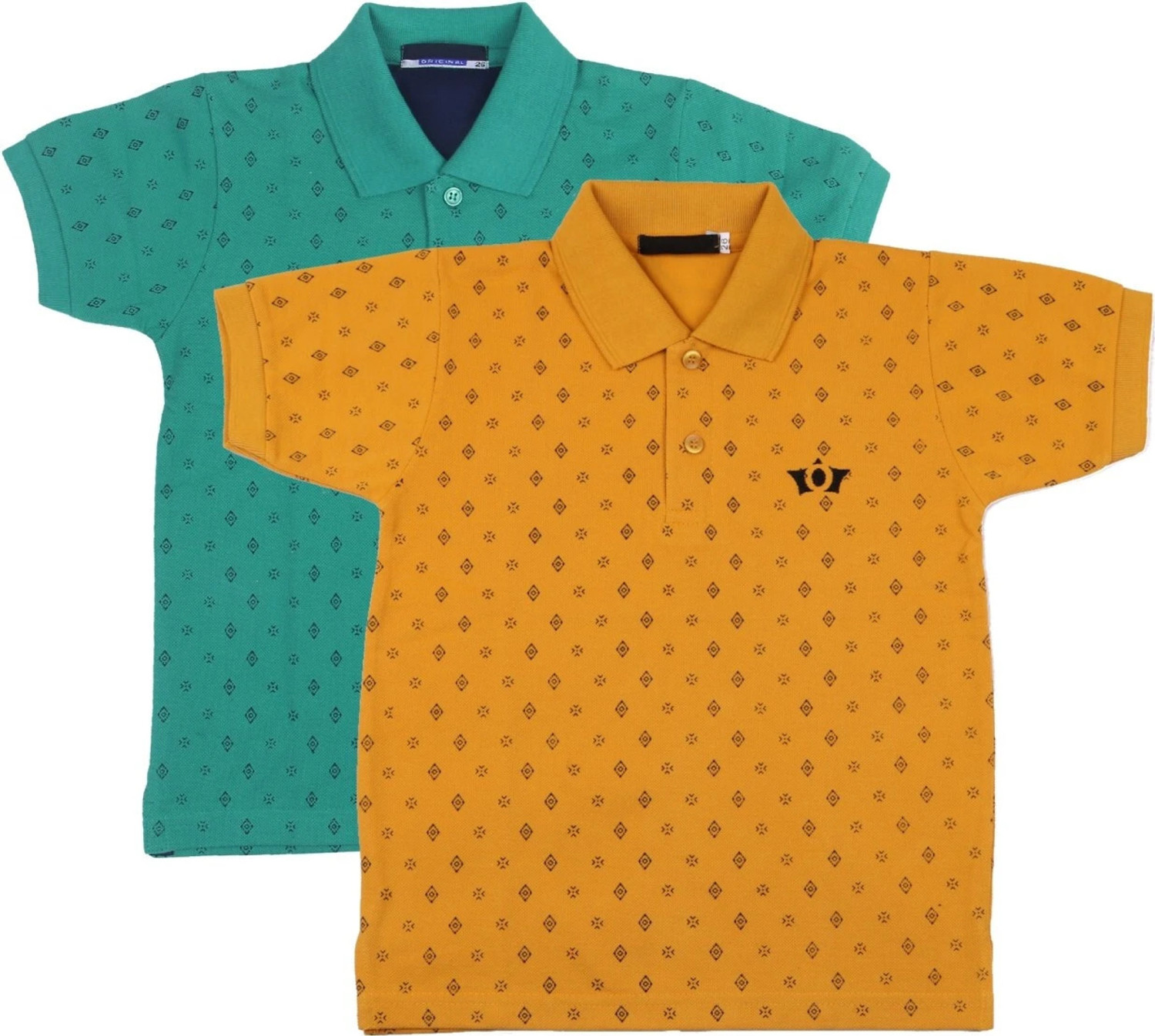 Image of NeuVin Boys Printed Cotton Blend Regular T Shirt