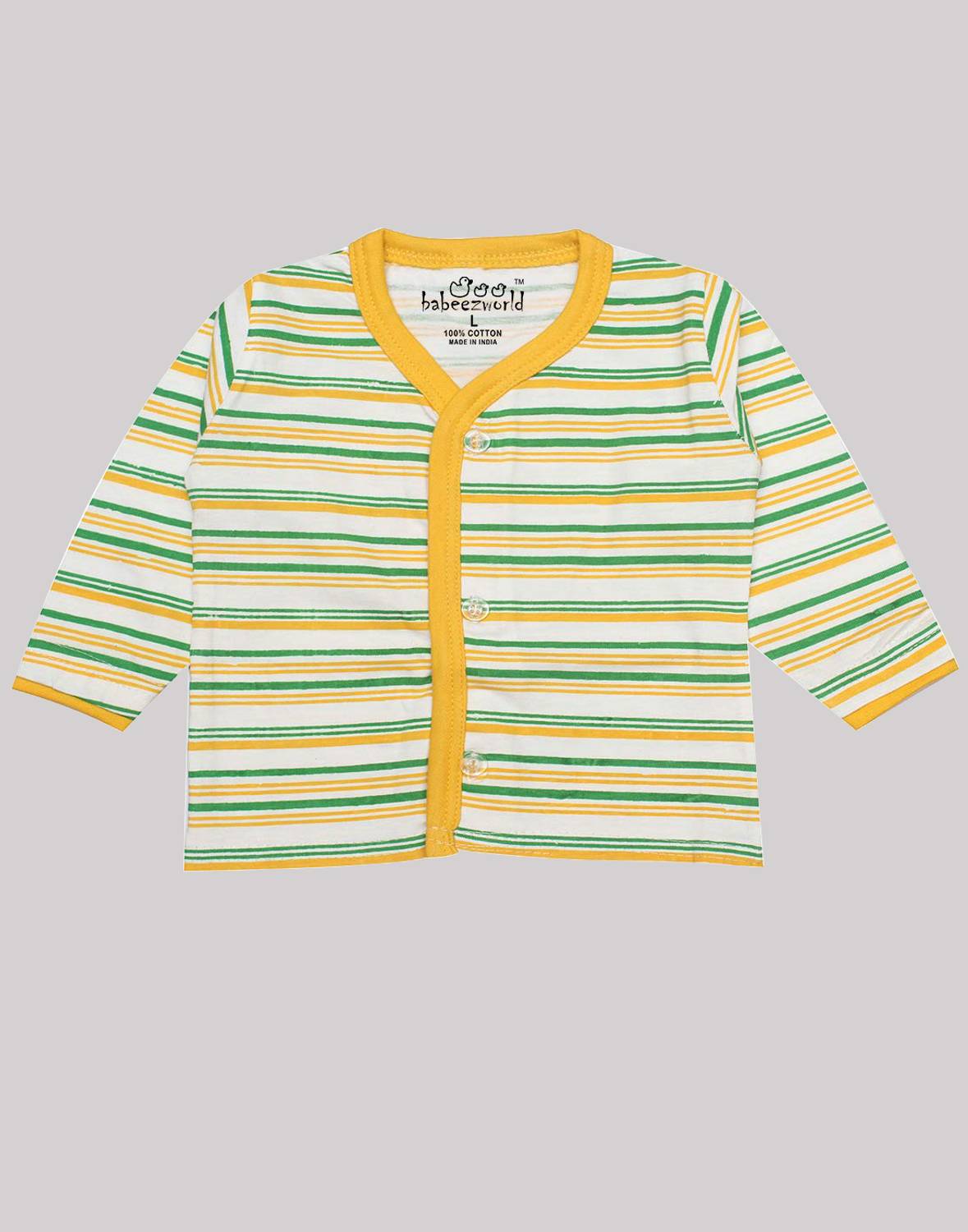 babeezworld Boys Striped Cotton Blend Regular T Shirt