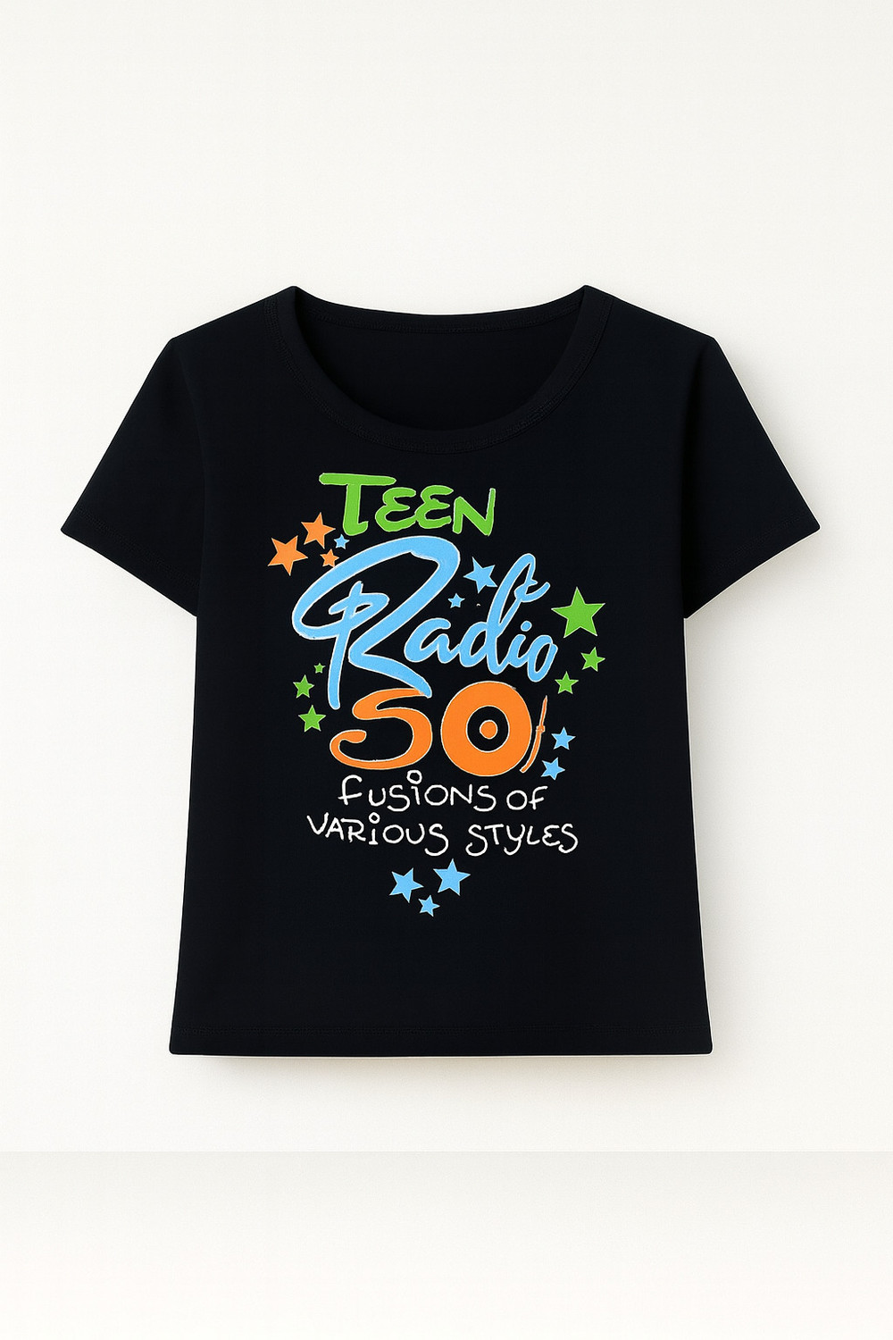 Image of CUTE TREND Girls Printed Pure Cotton Regular T Shirt