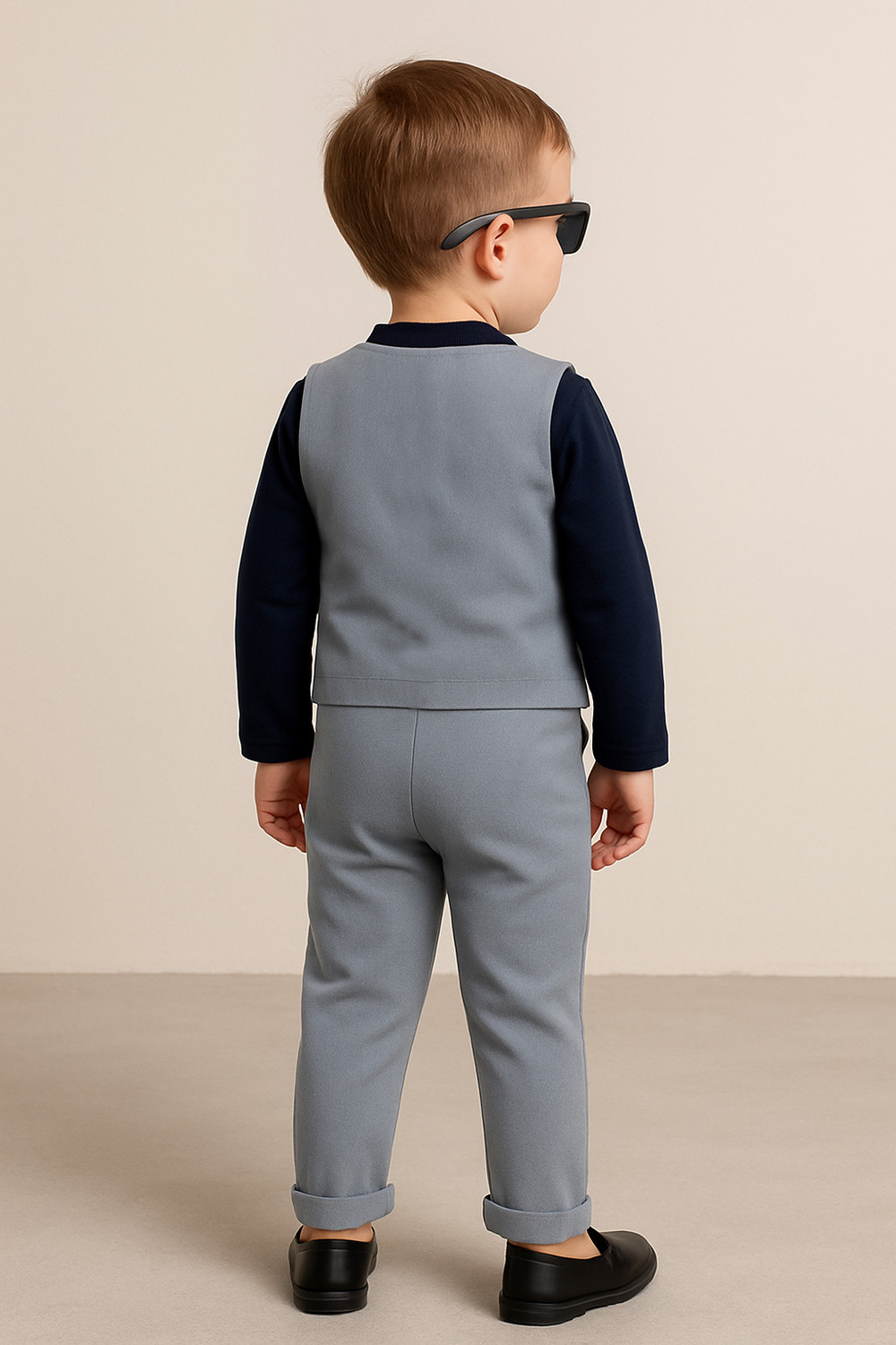 Image of Ninas Baby Boys Festive & Party Blazer, Shirt and Trouser Set