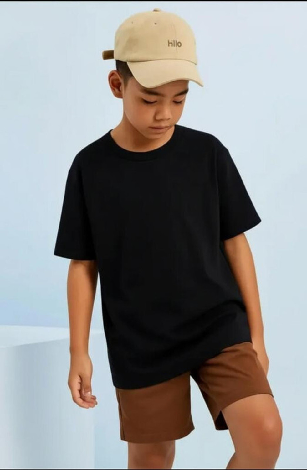 Image of HIPHOPTRENDZ Boys Printed Cotton Blend Oversized T Shirt