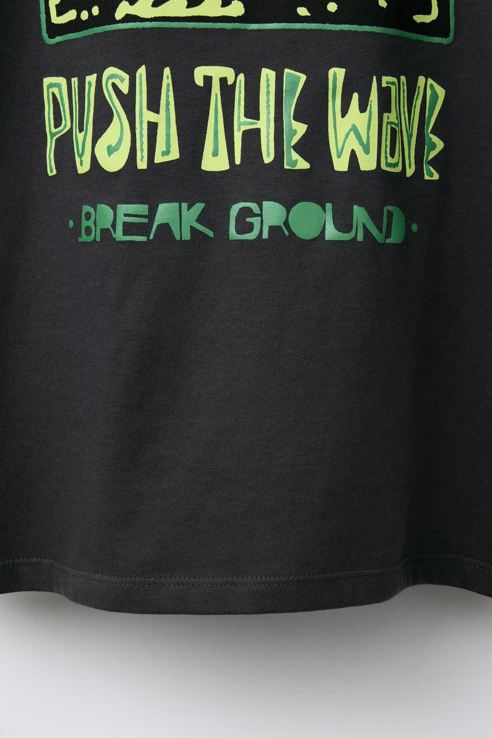 Image of Alan Jones Boys Printed Cotton Blend Oversized T Shirt