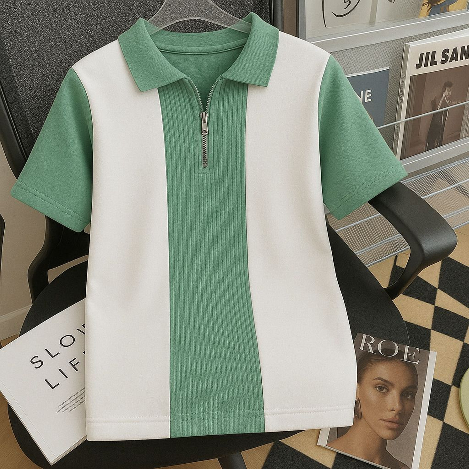 Image of Try This Boys Colorblock Cotton Blend Regular T Shirt