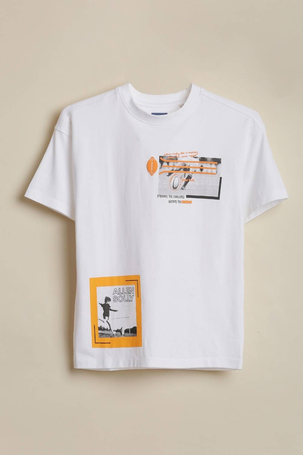 Allen Solly Boys Graphic Print Cotton Blend Regular T Shirt