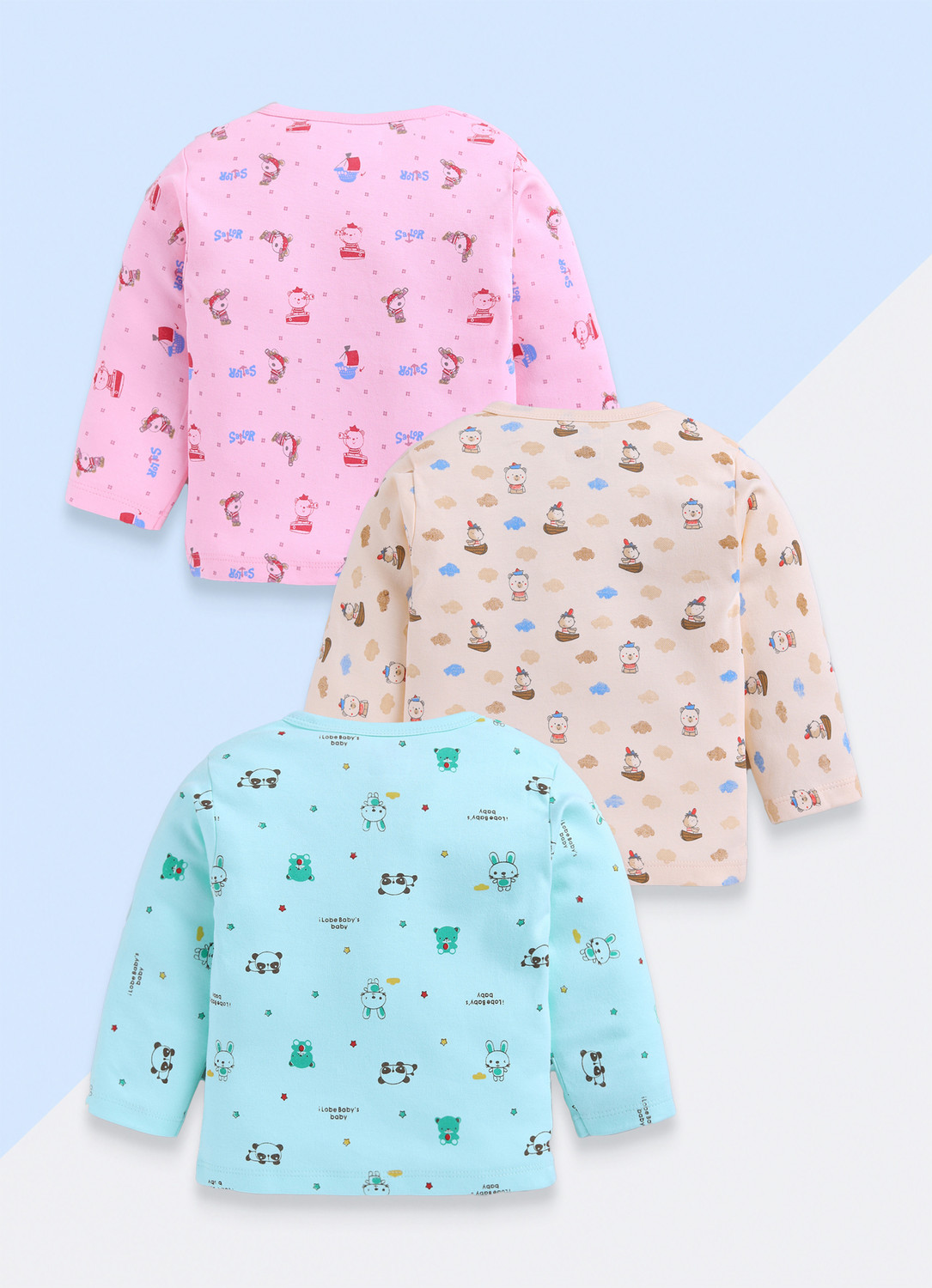 Image of TINY BINY Baby Boys & Baby Girls Printed Pure Cotton Regular T Shirt