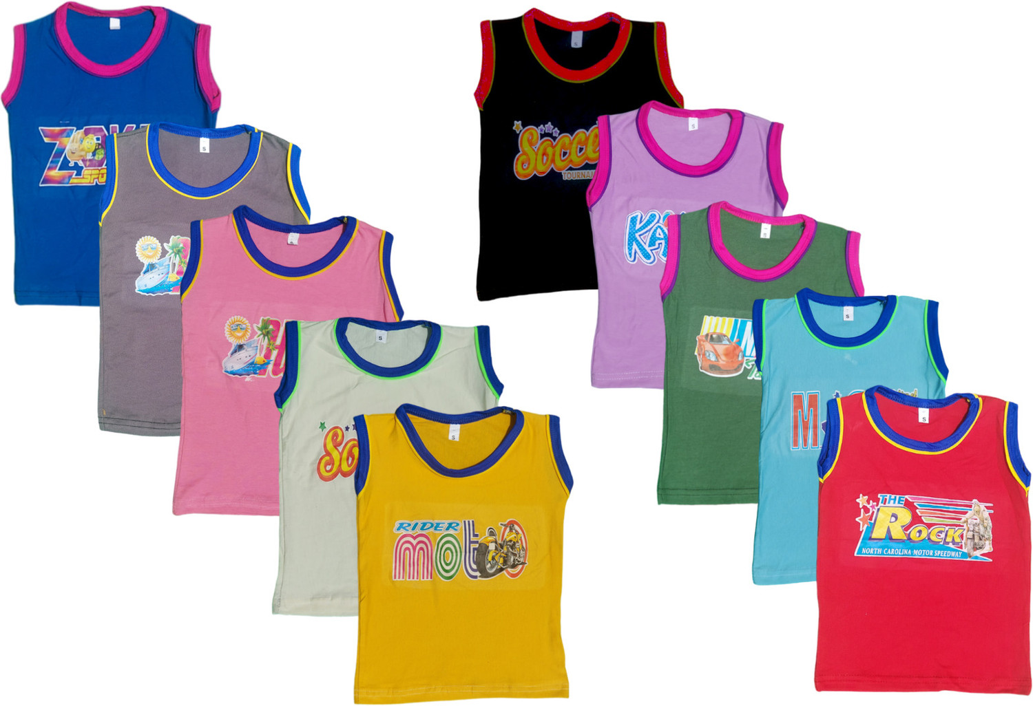 Image of candykids Baby Boys & Baby Girls Printed Cotton Blend Regular T Shirt