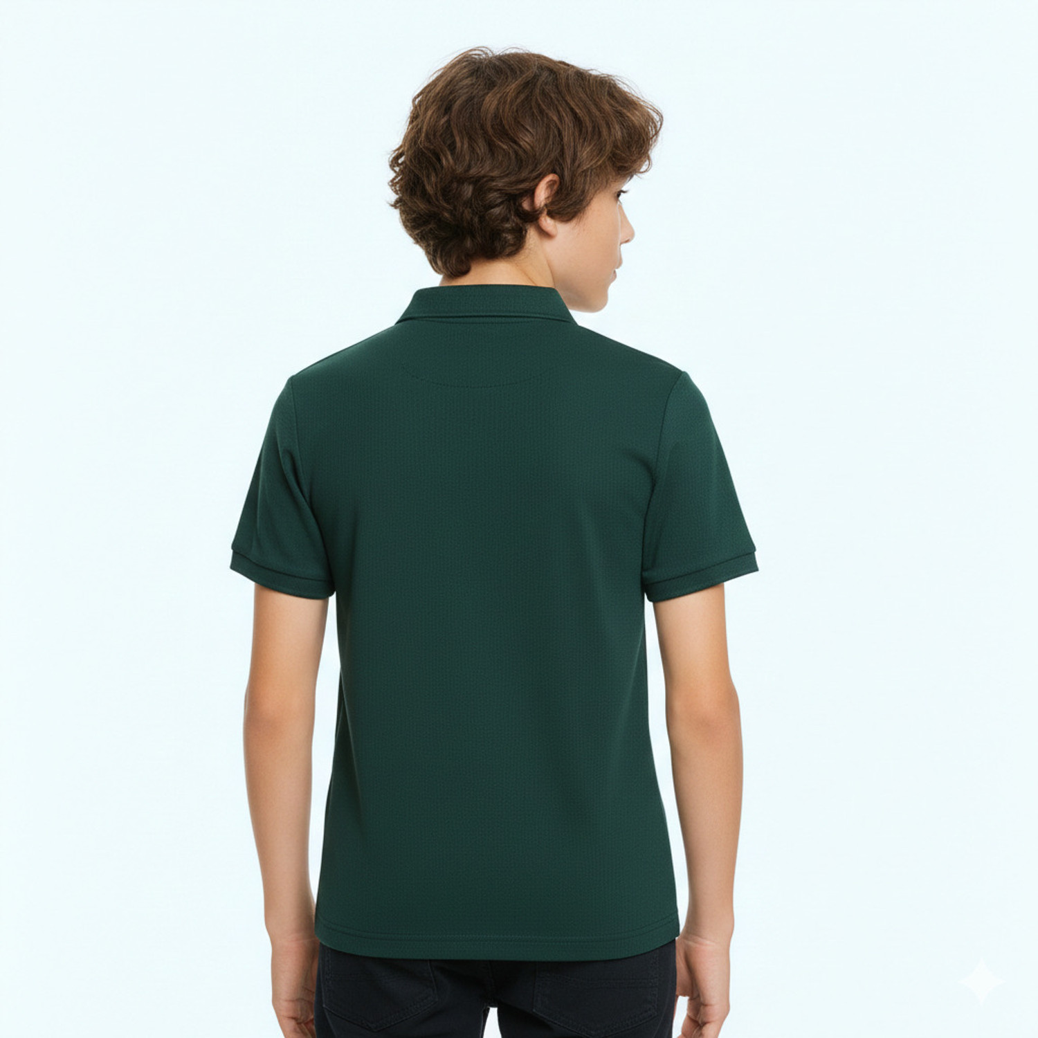 Image of Try This Boys Colorblock Cotton Blend Regular T Shirt (Green, Multicolor, Pack of 1)