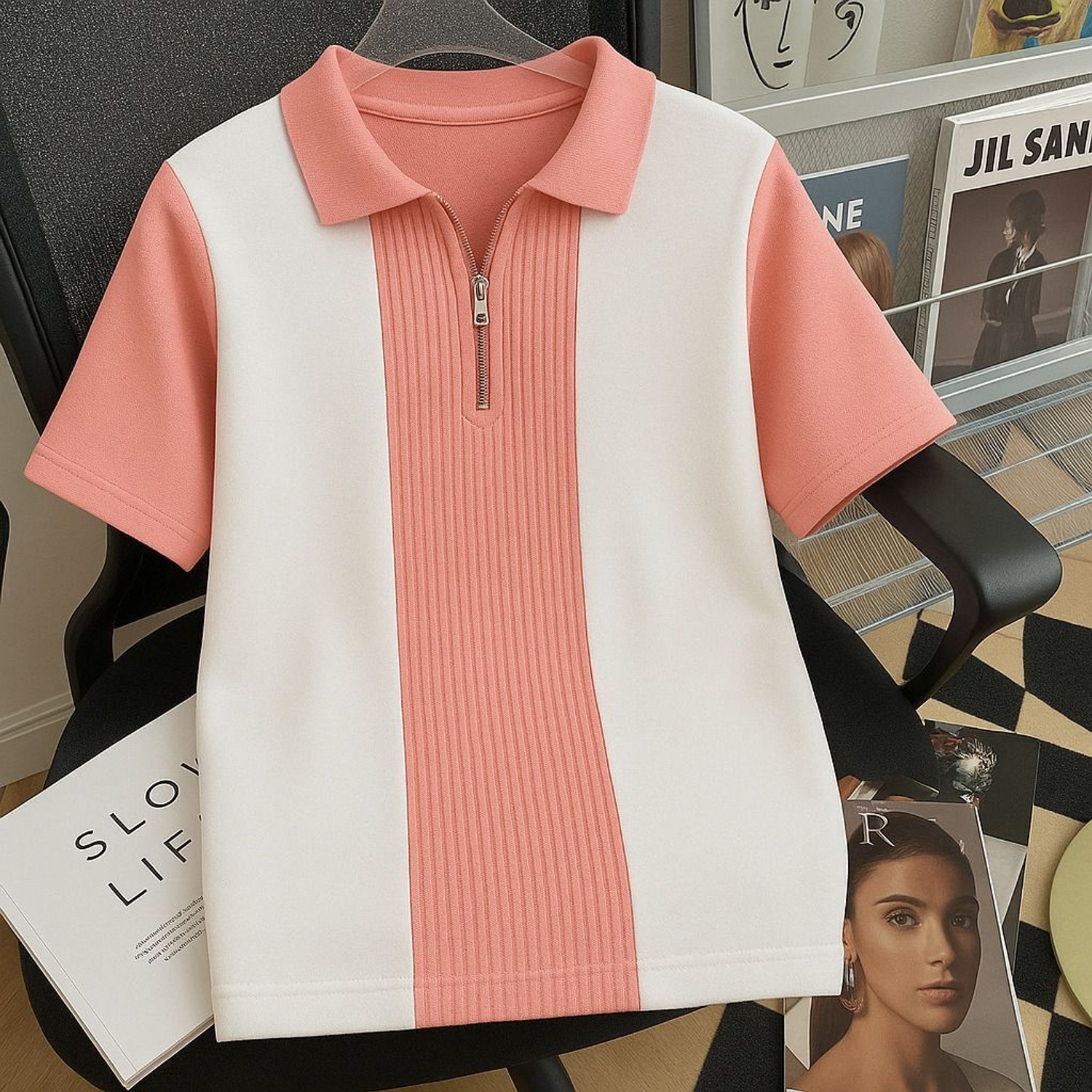 Image of Try This Boys Colorblock Cotton Blend Regular T Shirt