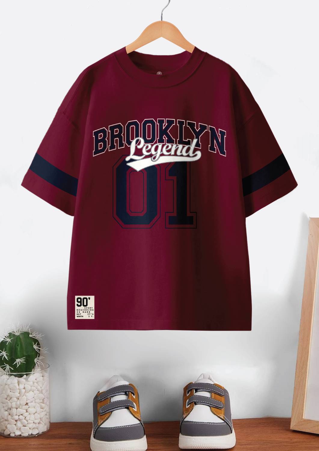 Codez Boys Multicolor Oversized Cotton T-Shirt - Image 4