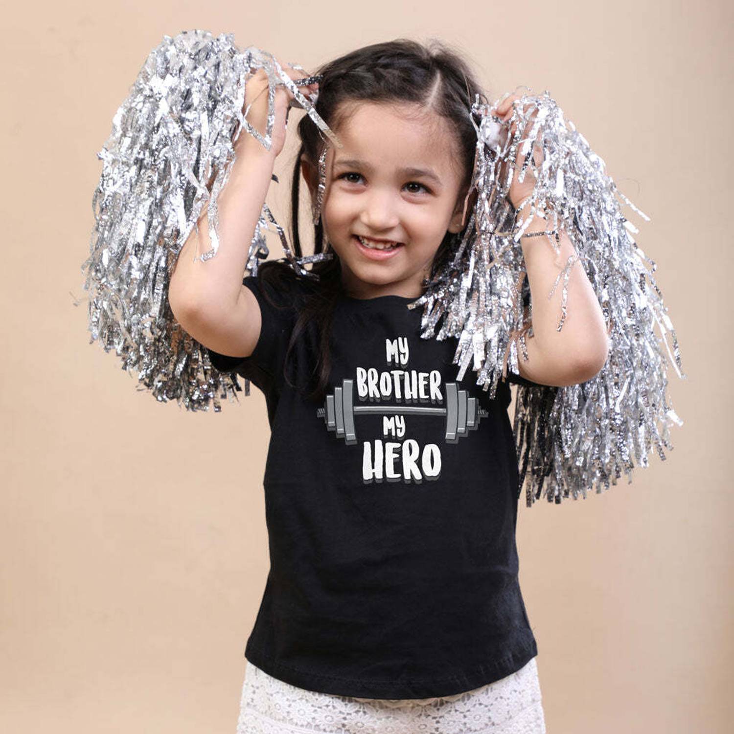 BonOrganik Girls Printed Pure Cotton Regular T Shirt