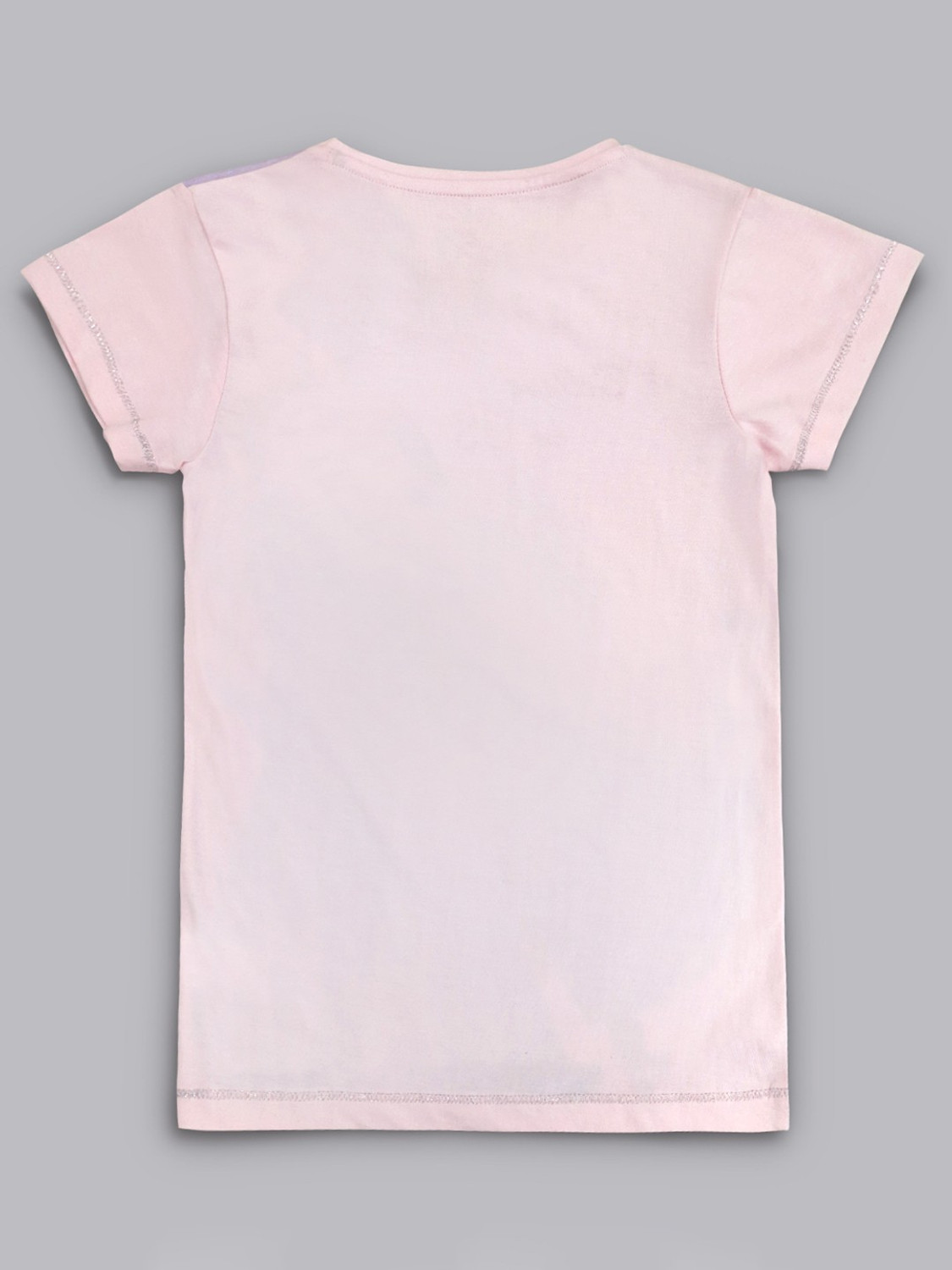 Image of Frozen By Kidsville Girls Graphic Print Pure Cotton Regular T Shirt