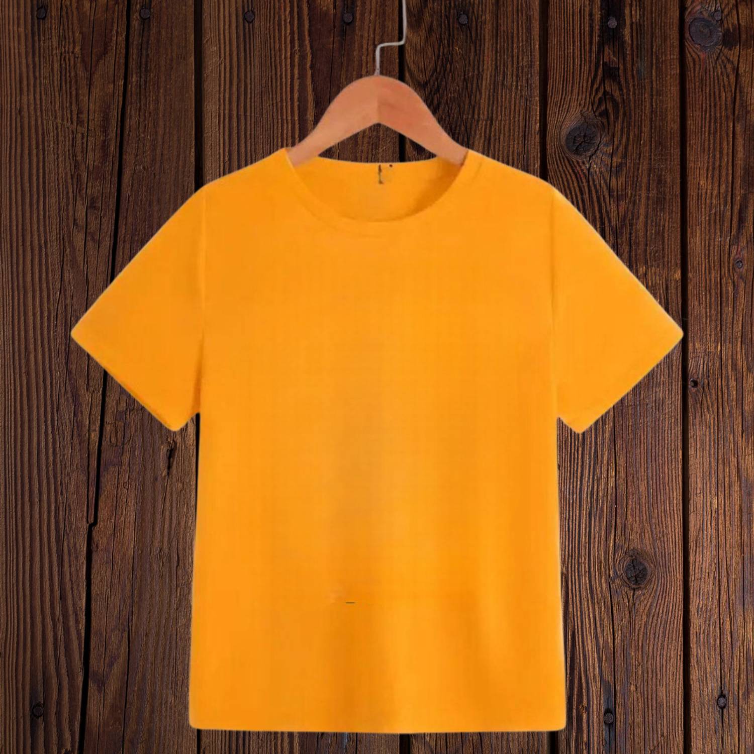AAVYACOLLECTION Boys & Girls Solid Polycotton Regular T Shirt