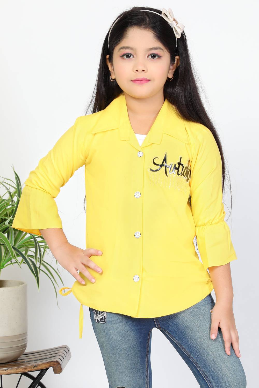 ChromaFashion Girls Casual Pure Cotton Top