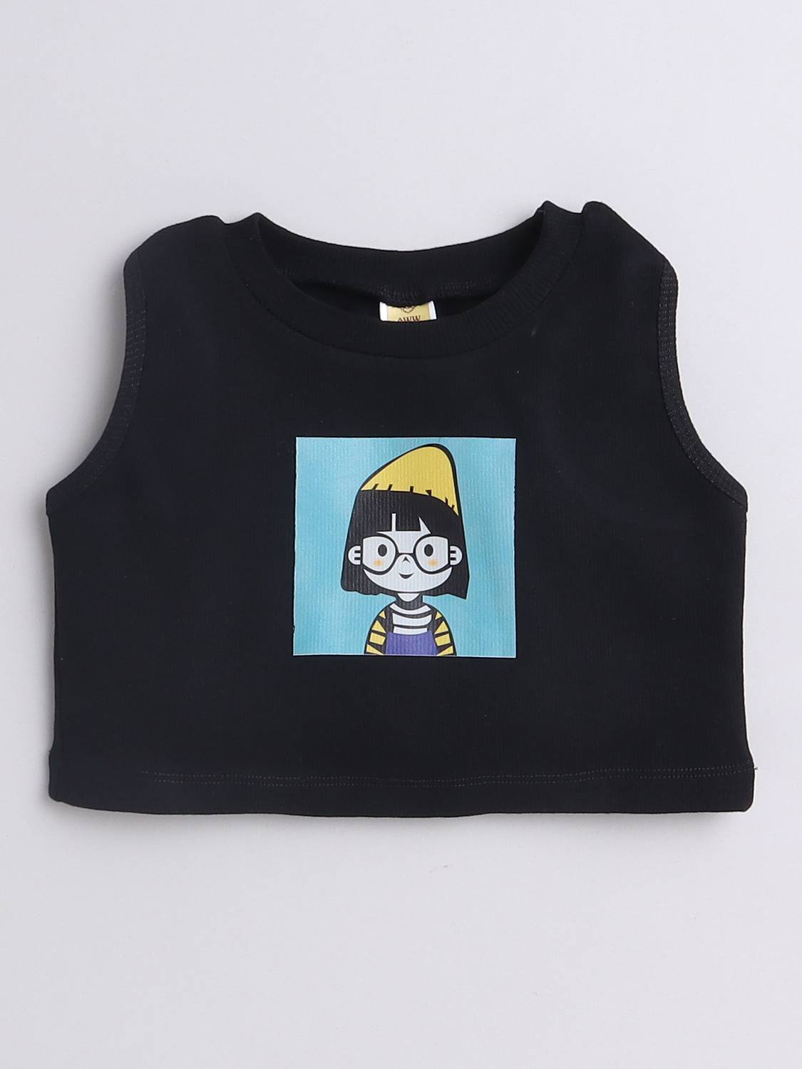 Aww Hunnie Girls Casual Cotton Blend Fashion Sleeve Top