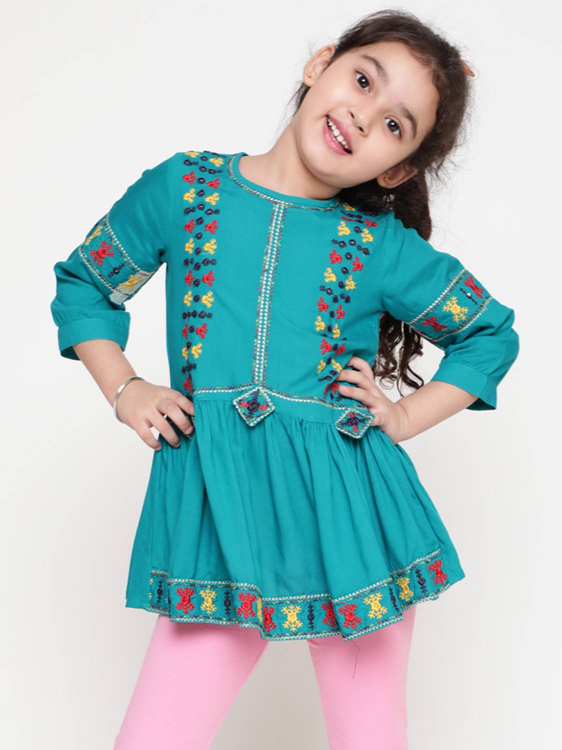 BAESD Girls Party Pure Cotton A-line Top