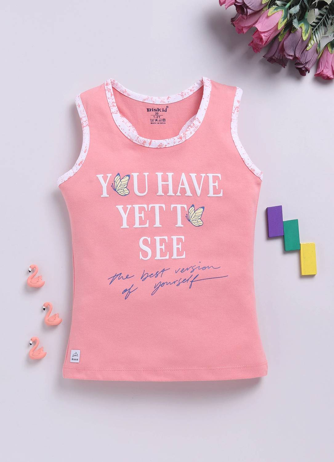 BISKID Girls Pure Cotton Top