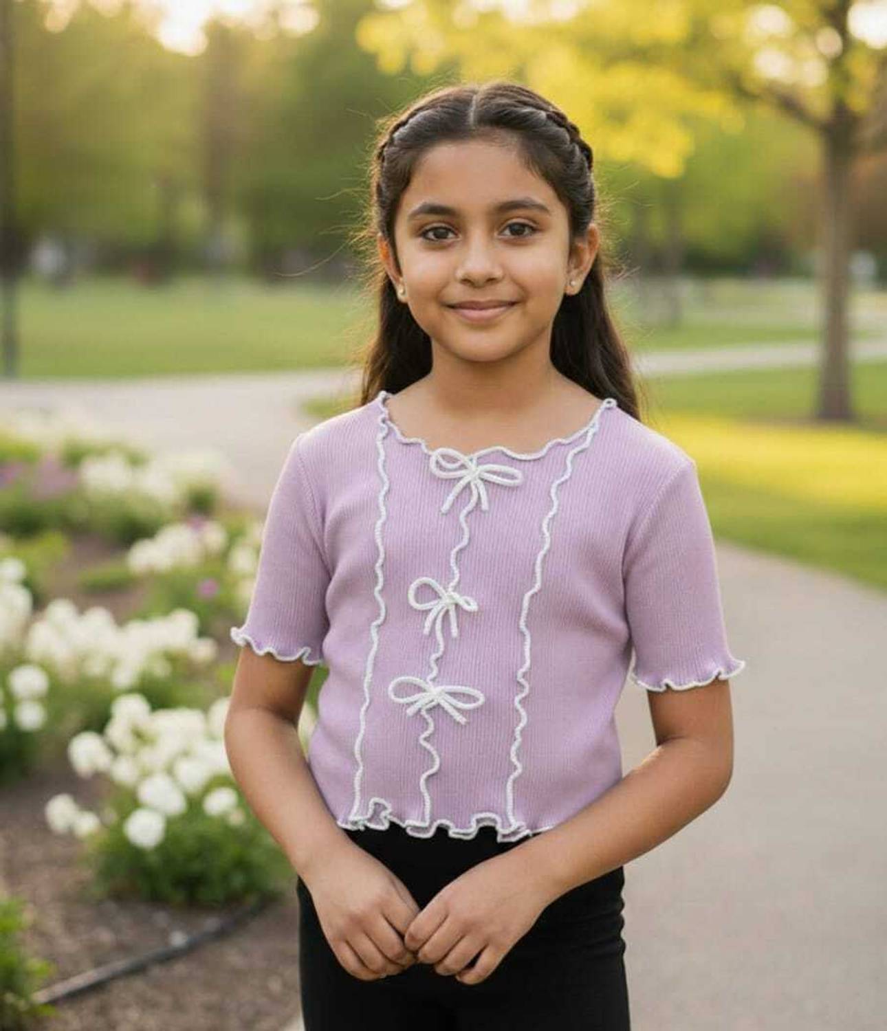 BOKKA Girls Casual Lycra Blend Top