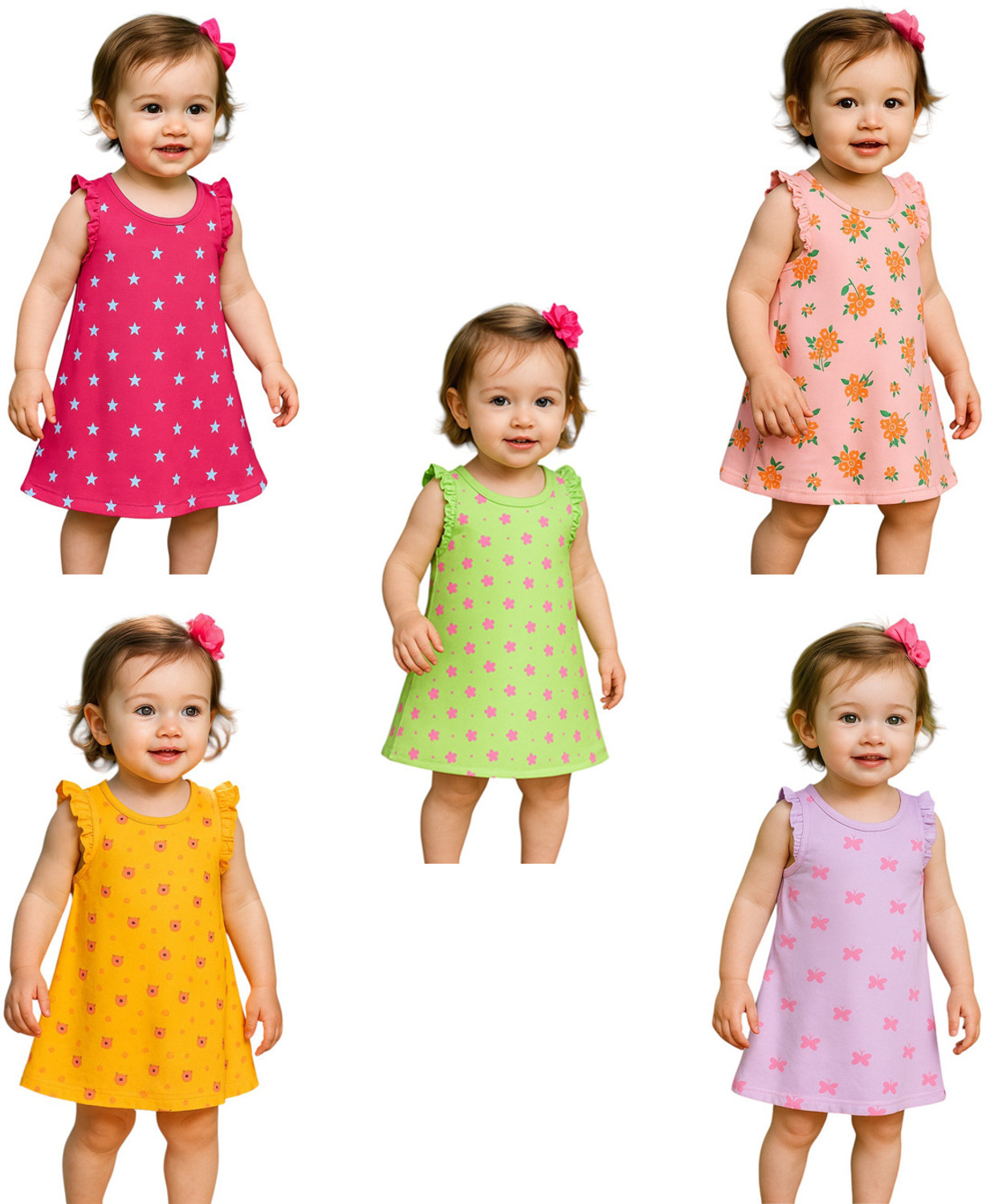 FABROYZ Baby Girls Casual Pure Cotton Top