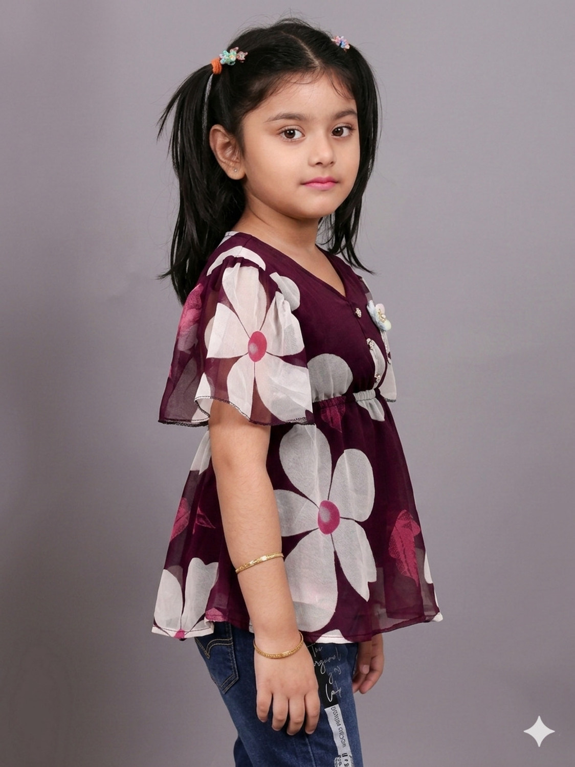 Image of mkgarments Girls Casual Chiffon Top
