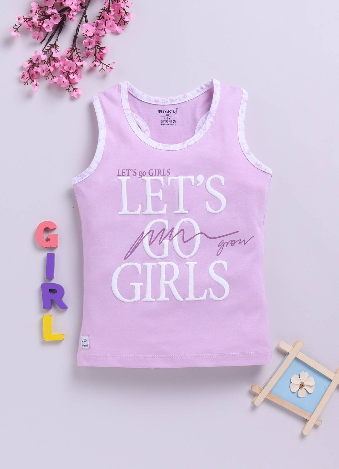 BISKID Girls Pure Cotton Top