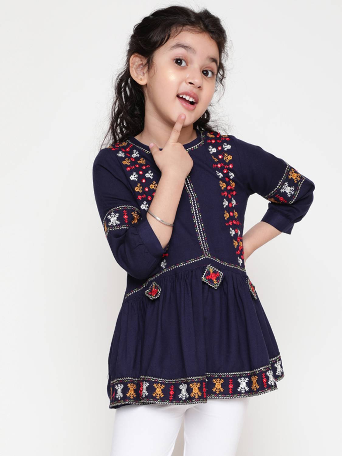 BAESD Girls Party Pure Cotton A-line Top