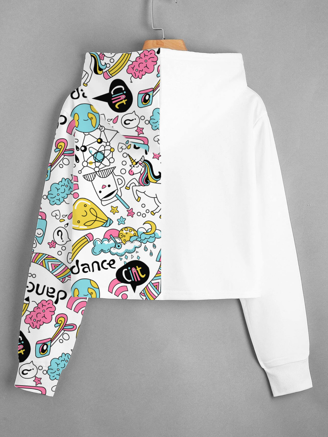 Image of TOPTUDE Full Sleeve Floral Print Girls Sweatshirt