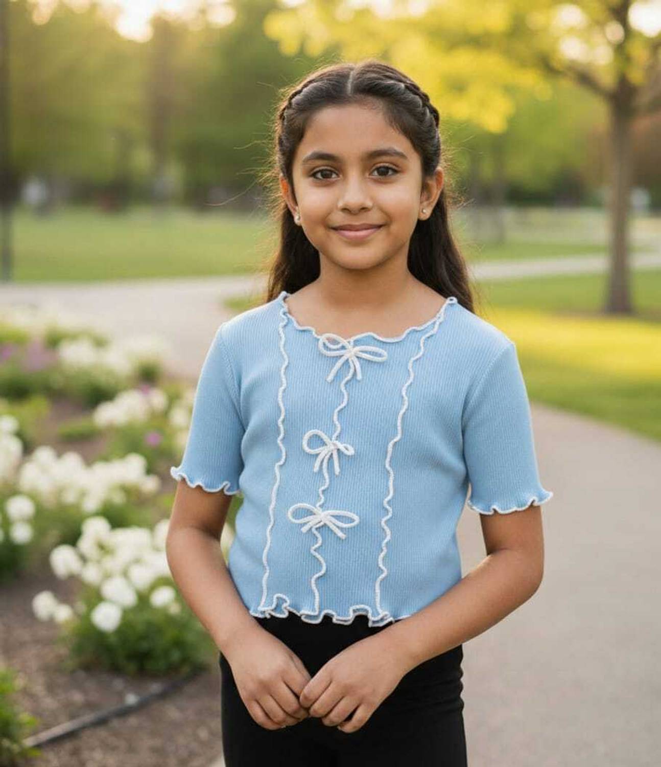 BOKKA Girls Casual Lycra Blend Top