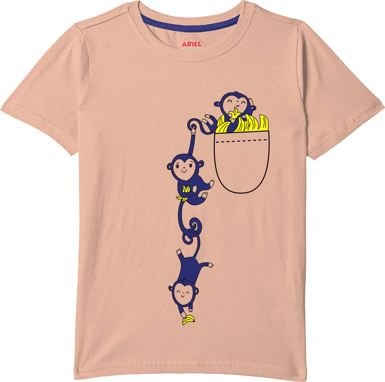 Ariel Boys Graphic Print Cotton Blend Regular T Shirt
