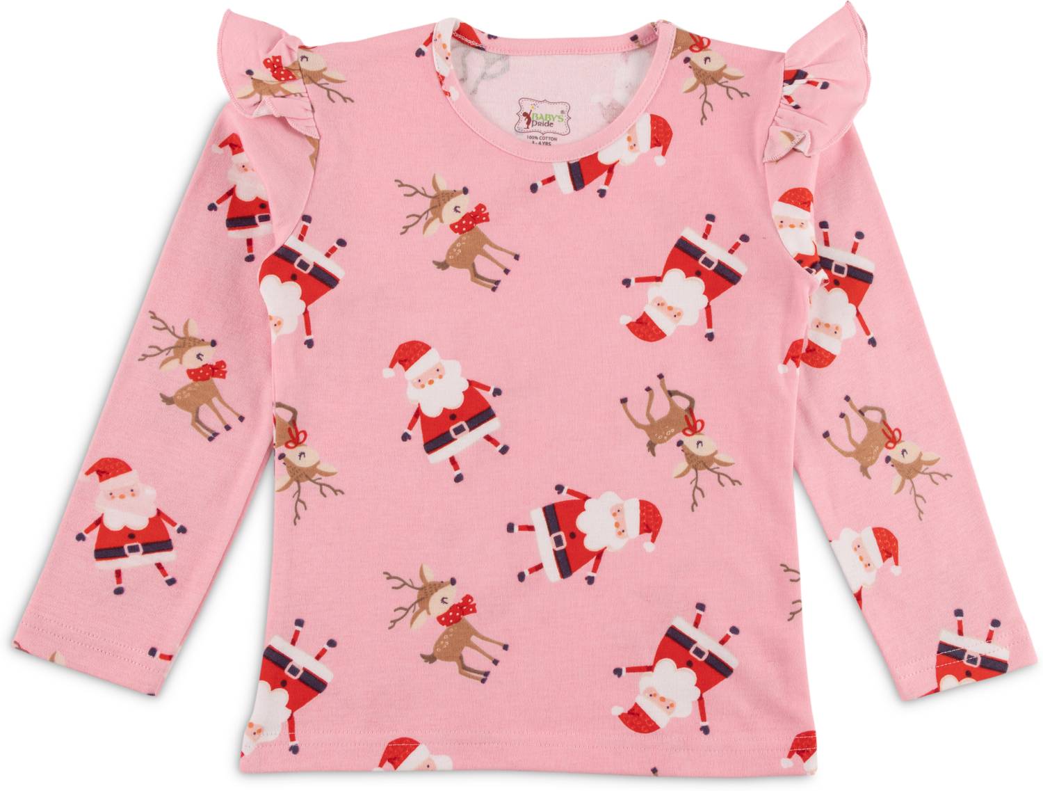 Baby's Pride Girls Casual Cotton Blend Full Sleeve Top