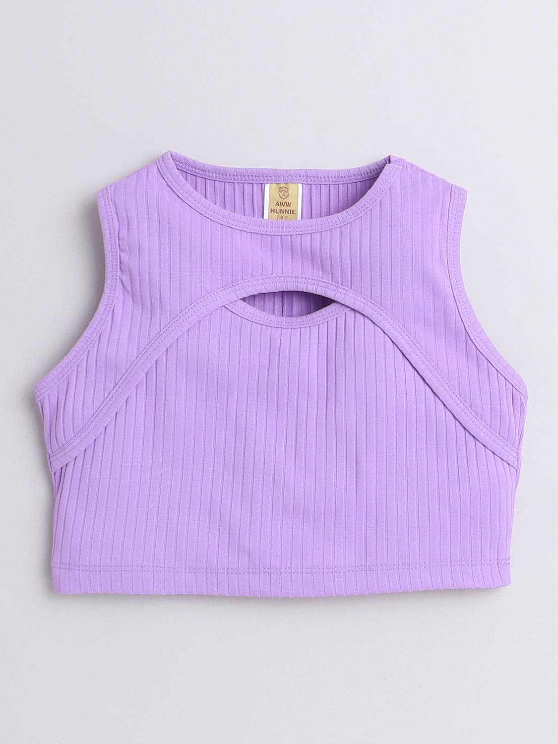 Aww Hunnie Girls Casual Cotton Blend Fashion Sleeve Top