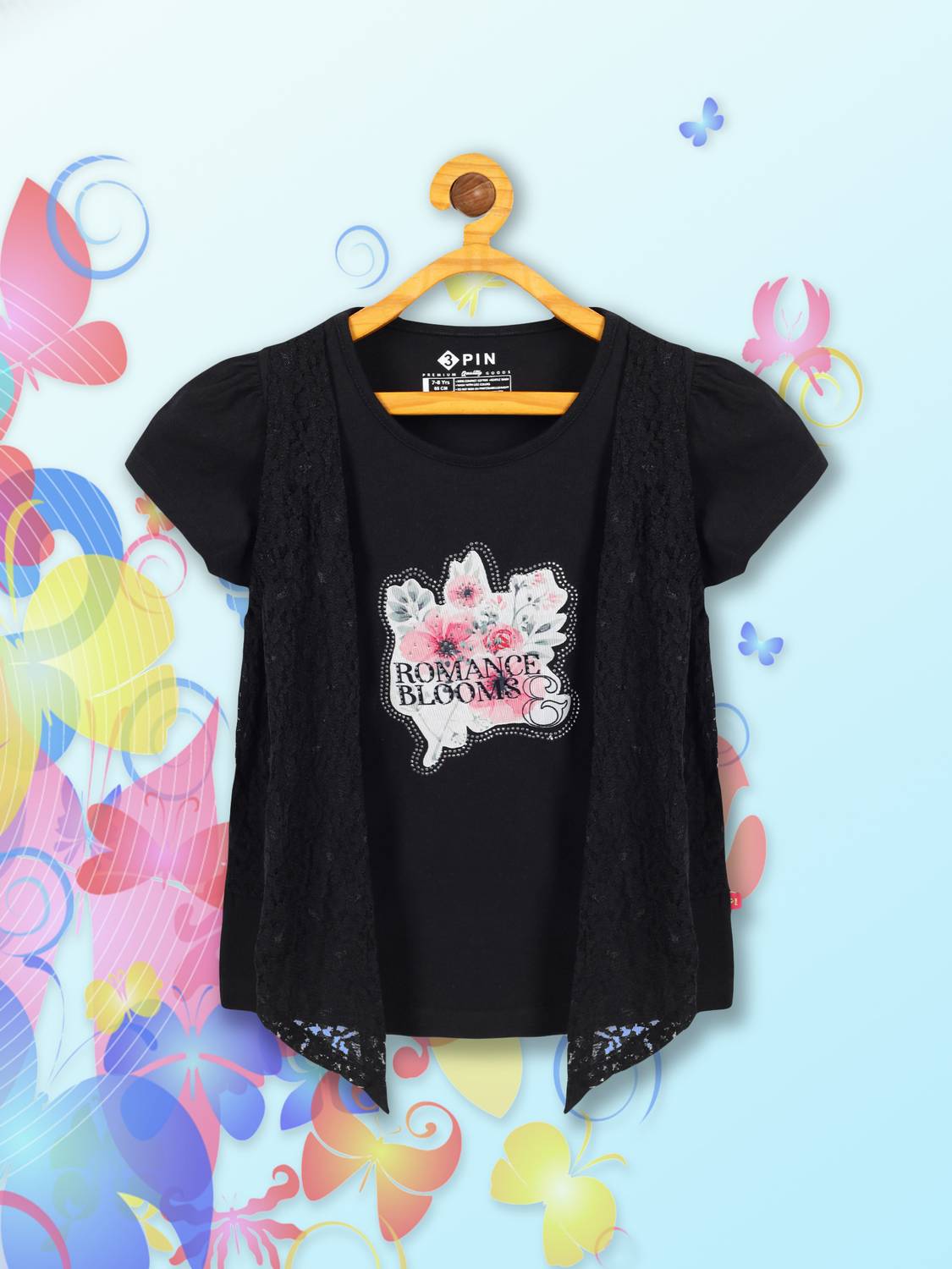 3Pin Girls Casual Pure Cotton Top