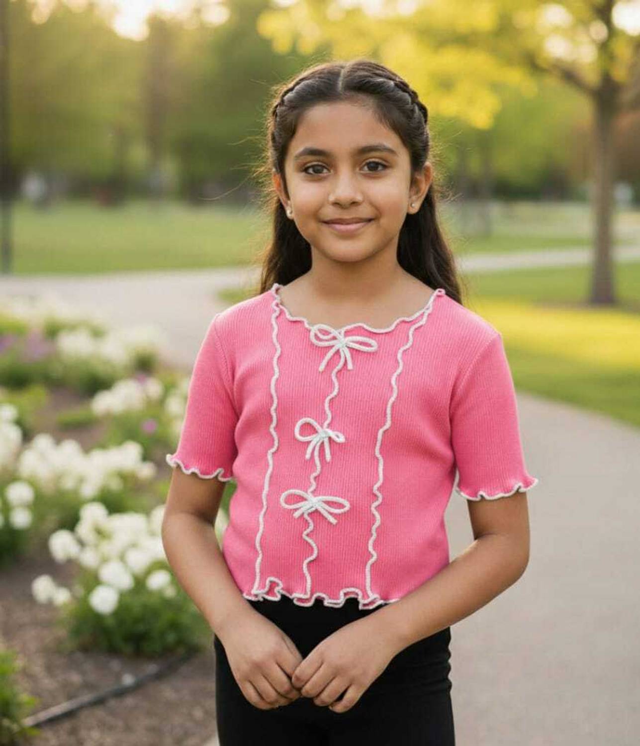 BOKKA Girls Casual Lycra Blend Top