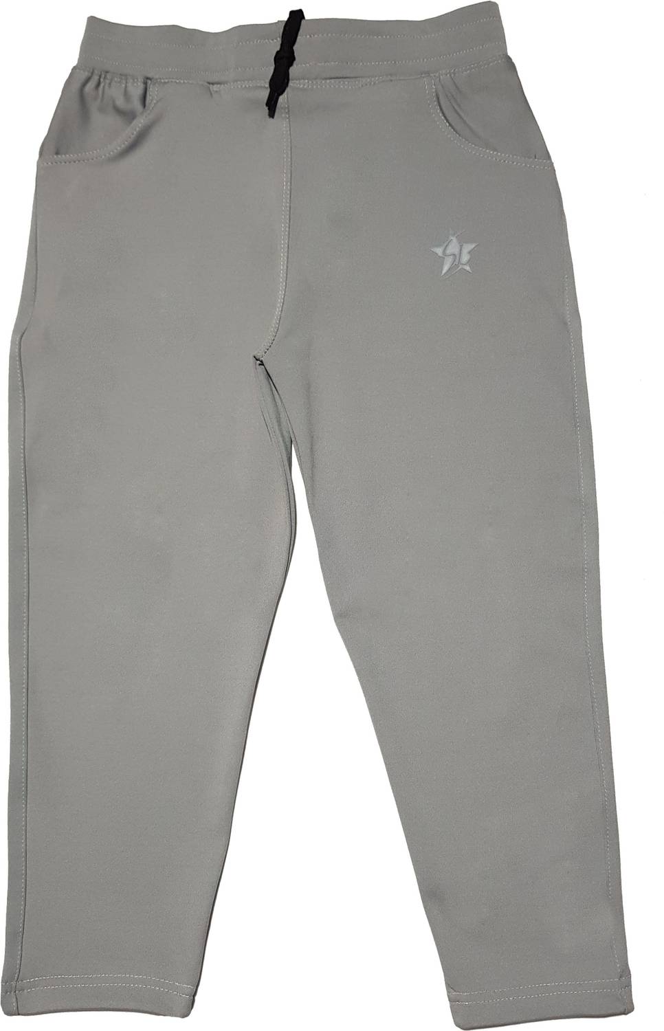 Star Lath Track Pant For Boys (Black, Pack of 1)