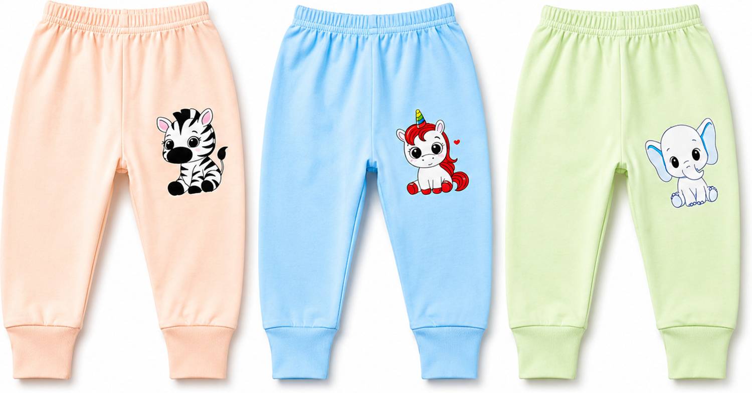 BUNNIX Track Pant For Baby Boys & Baby Girls