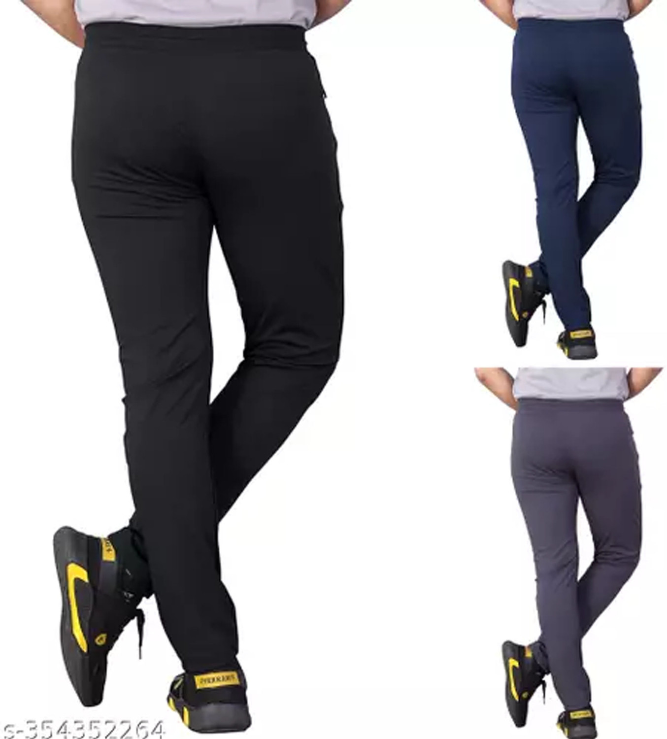 Image of PRFAB Track Pant For Boys & Girls (Multicolor, Pack of 3)
