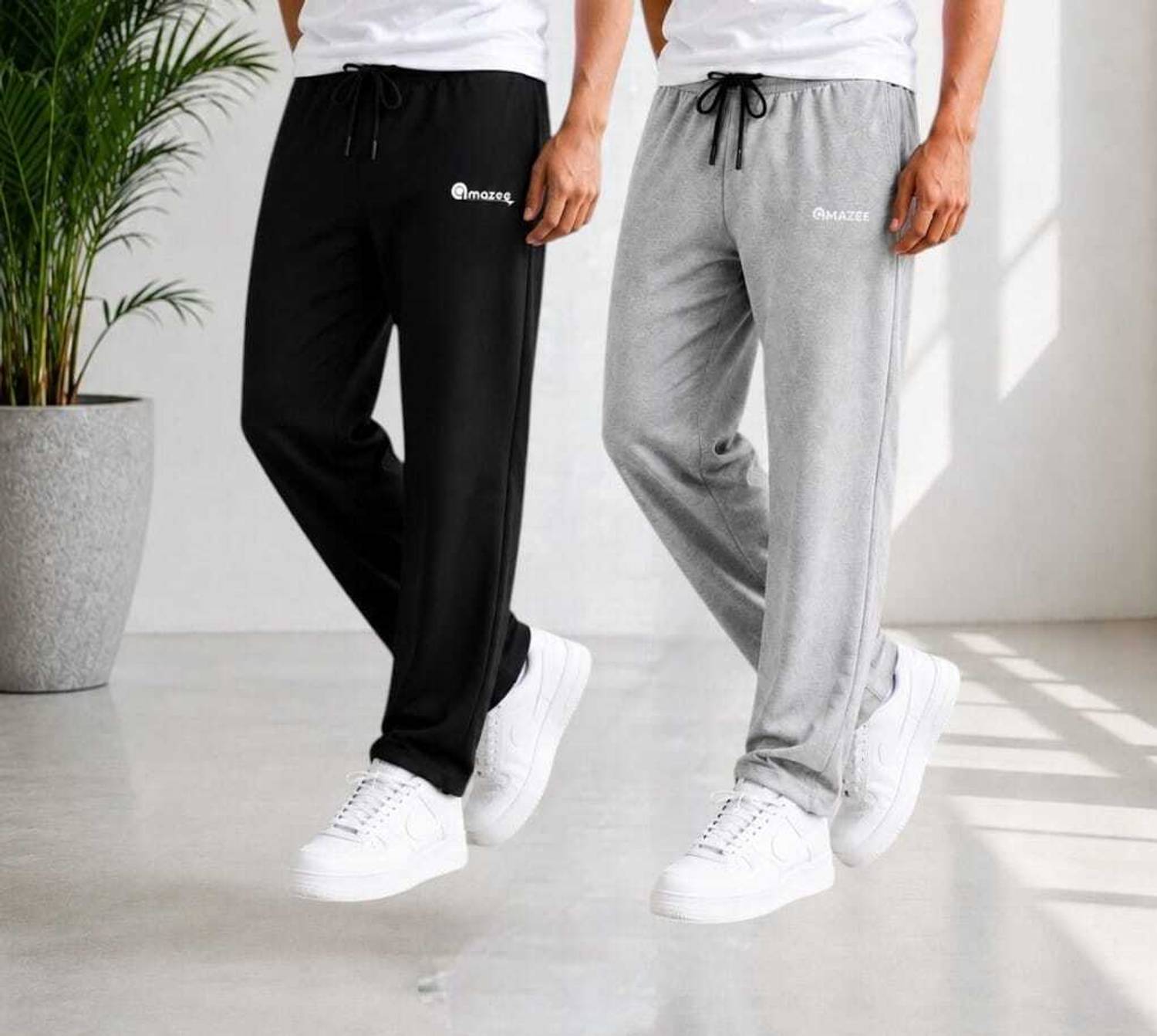 AMAZEE Track Pant for Boys - Gray Pack of 2