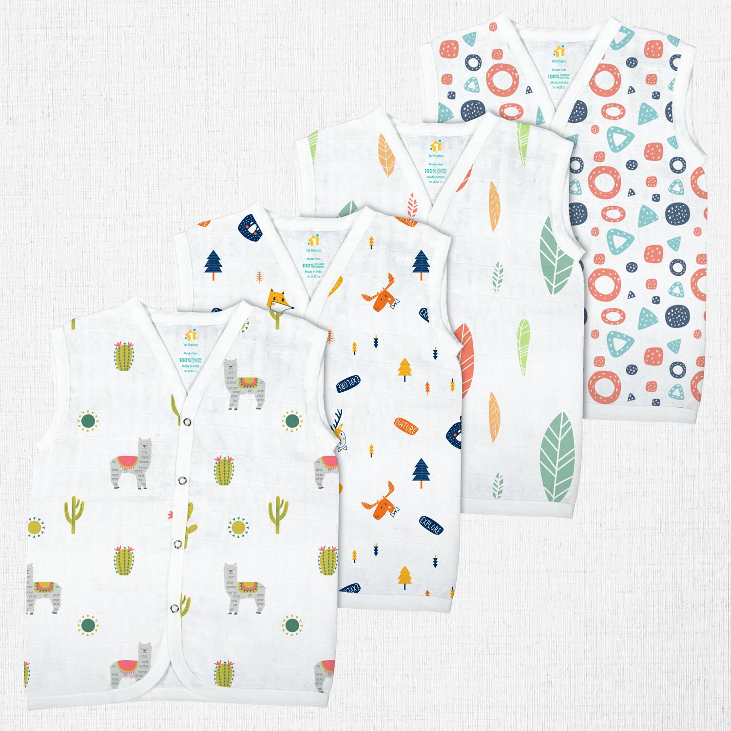 1st Step Vest For Baby Boys & Baby Girls Cotton