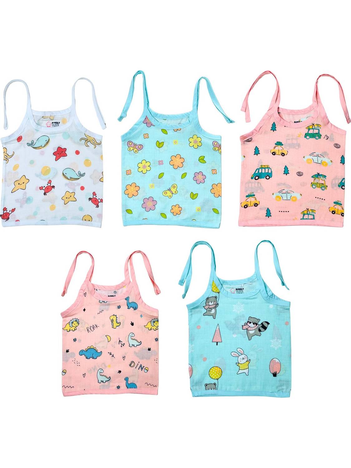 Bubbly Mate Vest For Baby Boys & Baby Girls Cotton