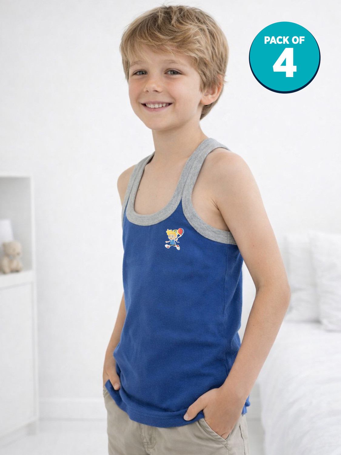 Image of LUX cozi Vest For Boys Pure Cotton