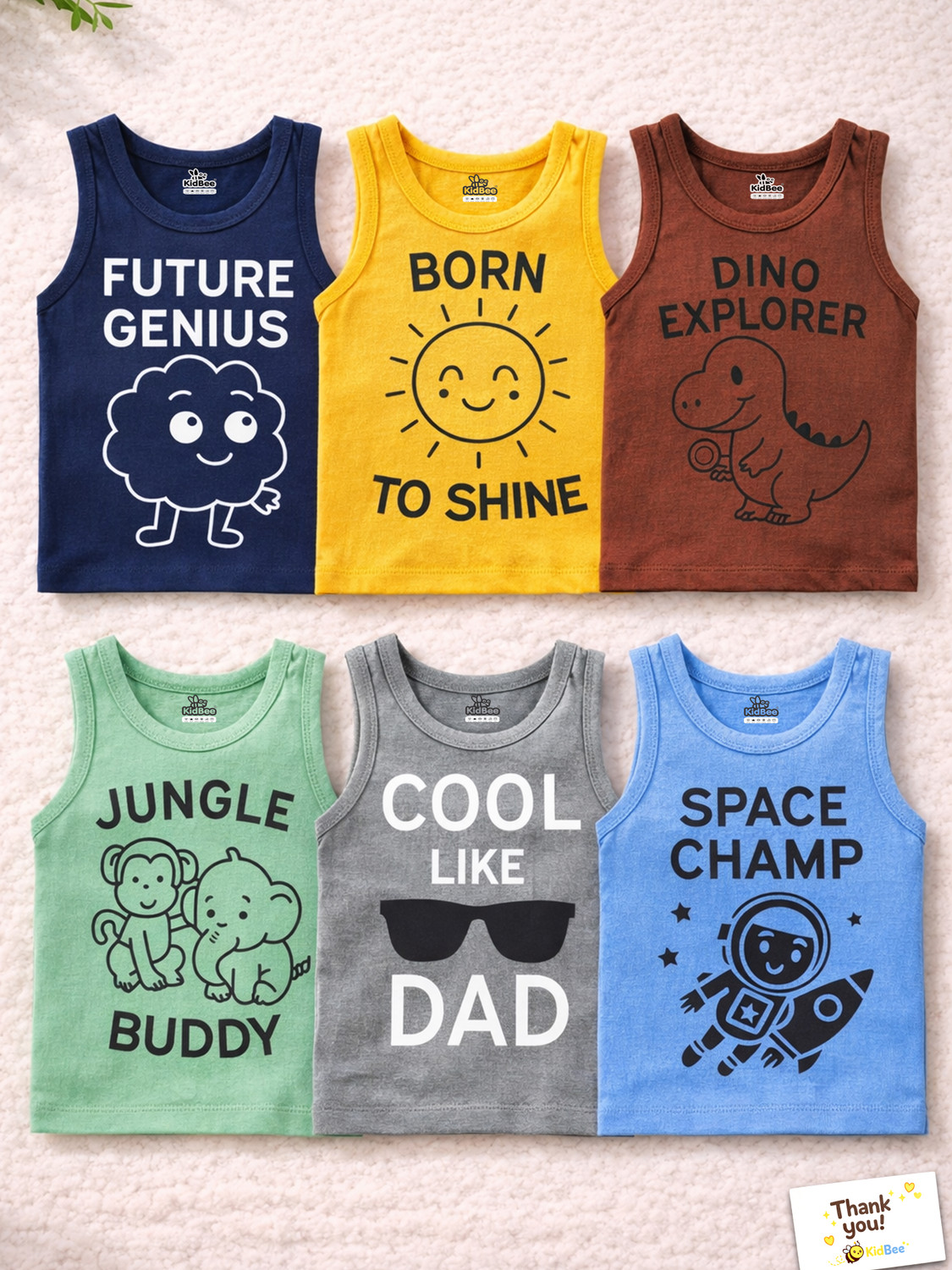 Image of KidBee Vest For Baby Boys Cotton