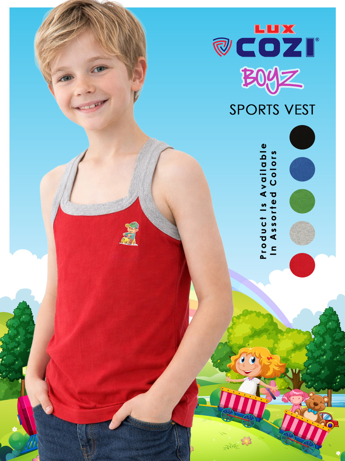 Image of LUX cozi Vest For Boys Pure Cotton